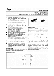 DataSheet HCF4053B pdf